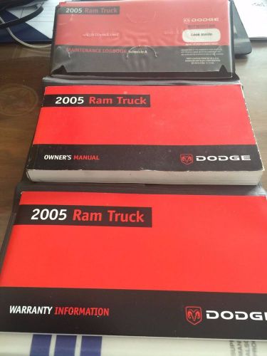 2005 dodge ram slt owners manual &amp; warranty booklets