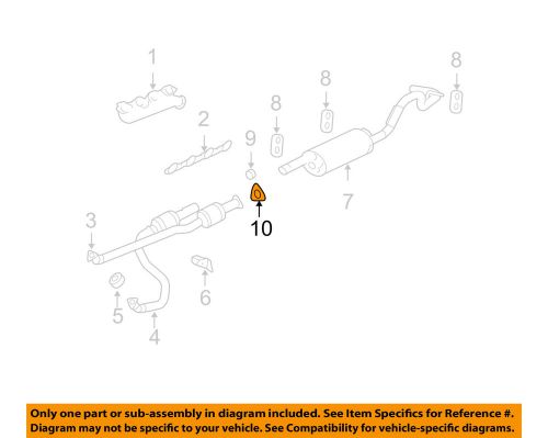 Gm oem exhaust-muffler w/tpipe gasket 15733803