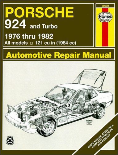 Porsche 924, 924 turbo 2.0l repair manual 1976-1982