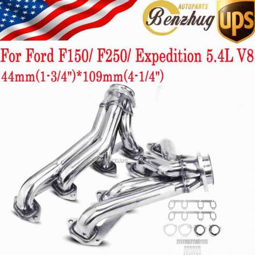 New header exhaust system fit 1997-2004 ford f150 xl/ f250 xl/expedition 5.4l v8