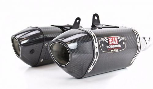 Yoshimura r-77 dual slip-on carbon fiber exhaust `10-16 kawasaki z1000 / 1412202