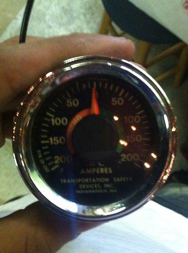 Ratrod amperes gauge gasser muscle gage. transportation safety device