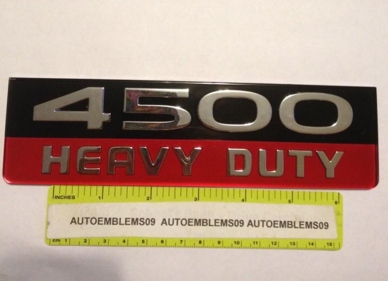 Dodge chrome 4500 heavy duty emblem used