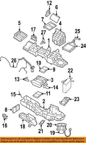 Dodge oem 5019632ab evaporator & heater-coupling