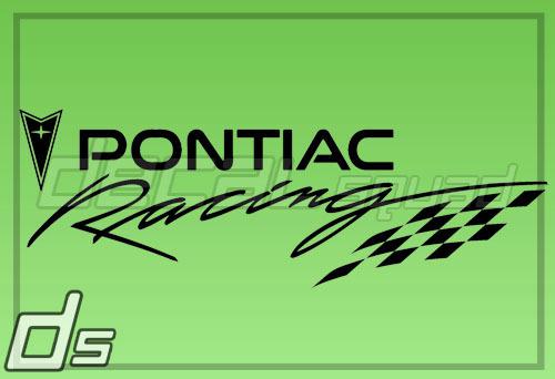 Pontiac racing 8" vinyl decal sticker gto g8 firebird sunfire grand am fiero 