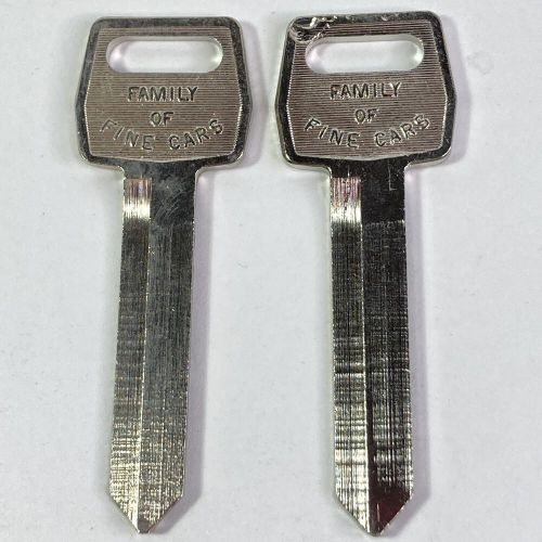 Lot of 2 new ford oem oval logo 1184fd h54 &#034;h&#034; uncut key blanks square ignition