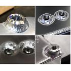 2pcs weld on flange fitting bung 3/8 npt female aluminum vehicle accessories