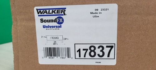 Walker soundfx universal 17837 universal exhaust muffler 2.25&#034; inlet (id) 2.25&#034;