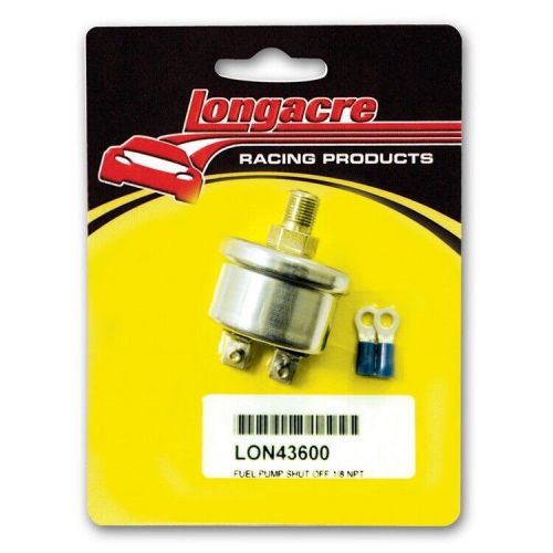 Longacre 43600 low oil pressure ignition or electric fuel pump shutoff switch 1/