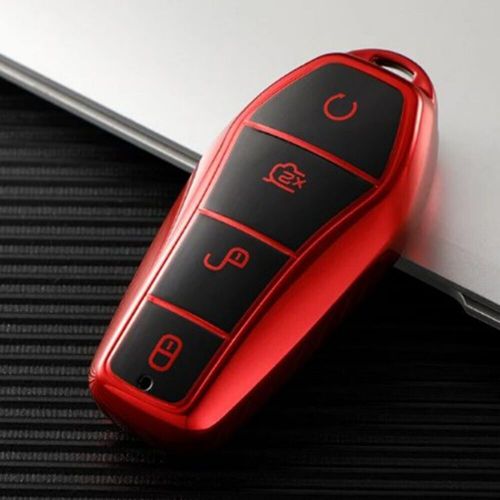 Car soft tpu key shell cover case for byd qin plusdmi for han ev for byd #