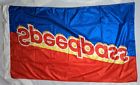 Mobil speedpass flag vintage red &amp; blue gas station advertisement