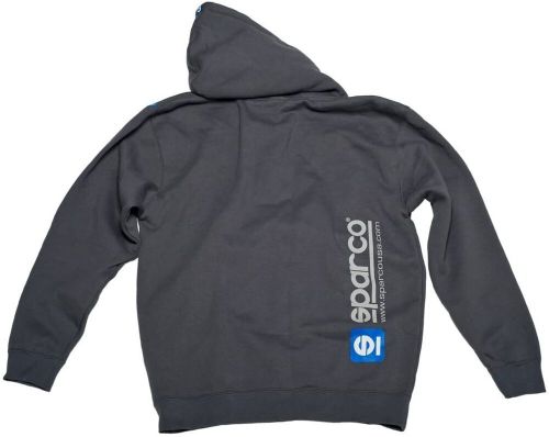 Sparco sp04100gr2m zip www hoodie size medium grey sweatshirt