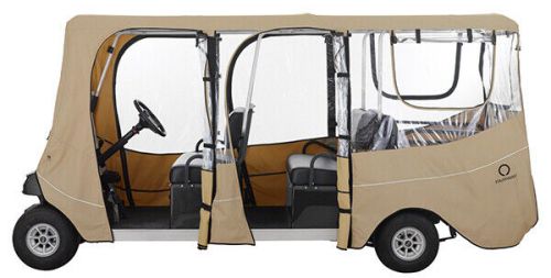 Rhox deluxe 6 passenger golf cart enclosure - 126&#034; top - universal