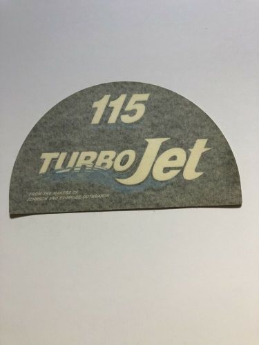 Omc turbojet decal  115hp jet drive 340725