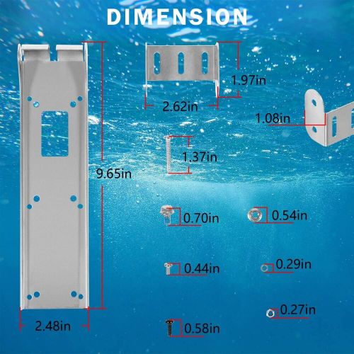 000-12603-001 transom mount bracket for structurescan 3d&amp;hd totalscan transducer