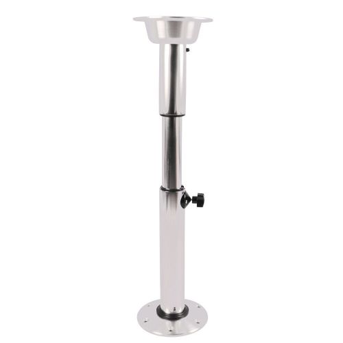 Table pedestal stand base adjustable 22&#034;-28&#034; aluminum for rv marine boat caravan