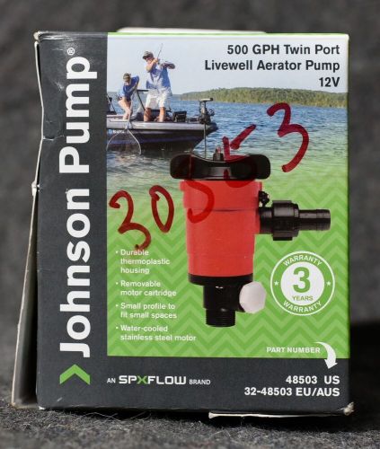 Johnson pump 500gph livewell aerator pump 32-48503