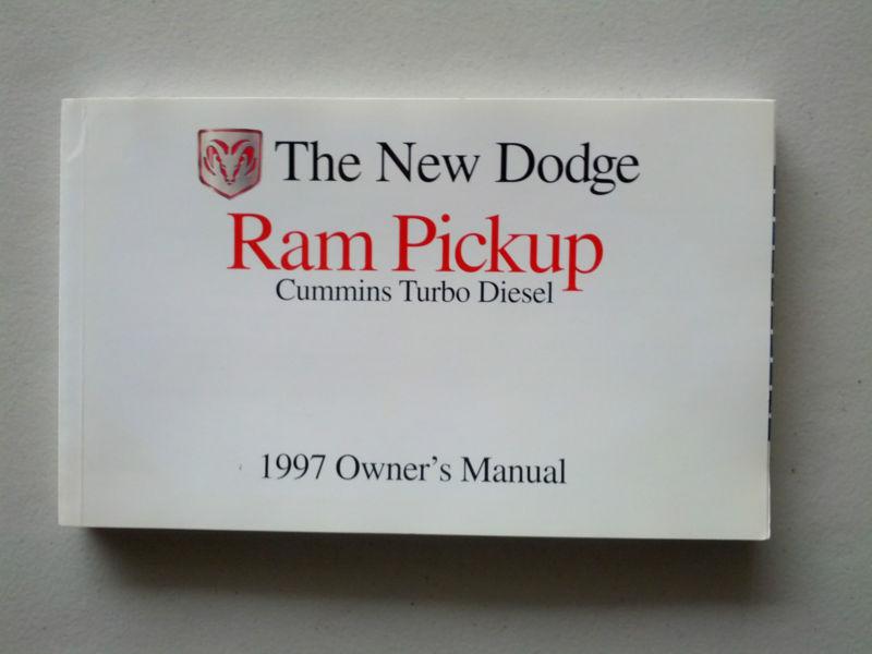 1997 dodge ram pickup cummins turbo diesel owner's manual