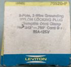 New genuine leviton 70520-p plug nylon locking 2-pole 3-wire 20a 125v