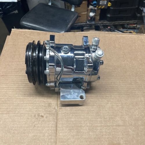 March sd 508 a/c compressor, chrome dual v belt