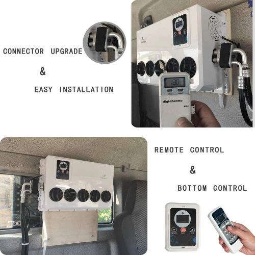 Truck cab air conditioner 12000 btu 12v split ac for semi trucks bus rv caravan+