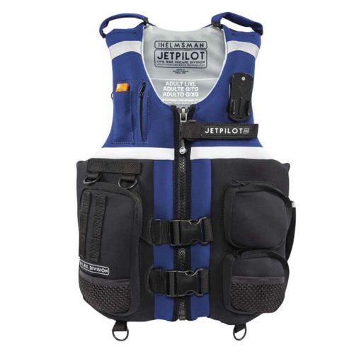 Jet pilot l.r.e helmsman neoprene cga life vest - open box jp22101nvygrysm