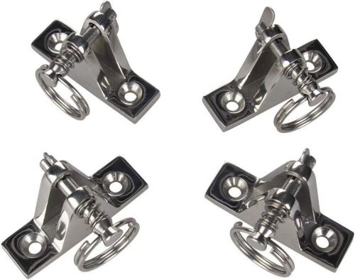 4 pack bimini top deck hinge with pin and ring, 316 stainless steel, free...