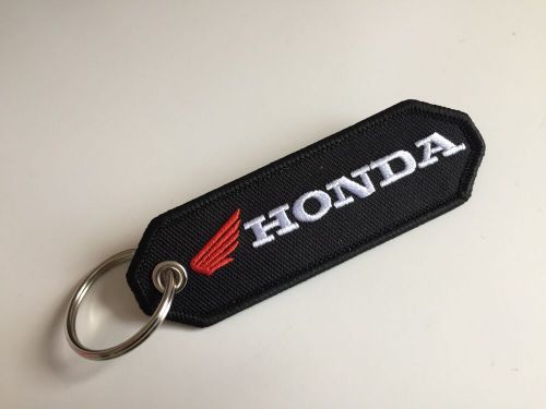 Great style  black cbr vfr  nc nx crf embroidered key tag fob free p+p uk seller