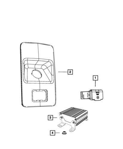 Genuine mopar power inverter module 68080605ab