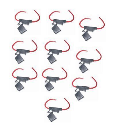 10 pack- inline fuse holder for golf carts &amp; more