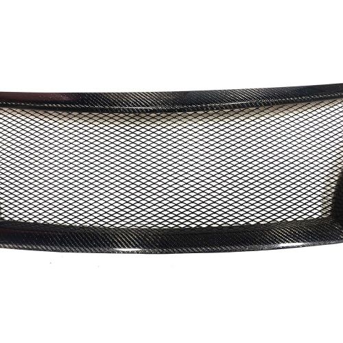 Car front bumper mesh grill grille carbon fiber for 2010-2015 2013 nissan sentra