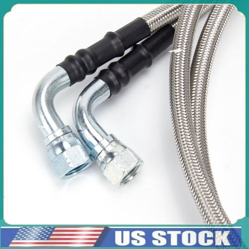 For ford  52&#034; length ss braided transmission cooler hose lines c4 - c6 - aod