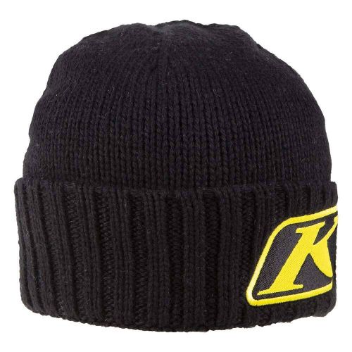 Klim canyon beanie black yellow motorcycle branded casual wear