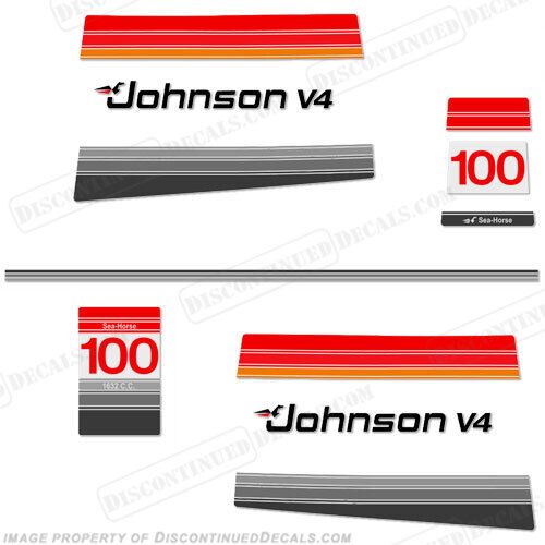 Fits johnson 1980 100hp decals