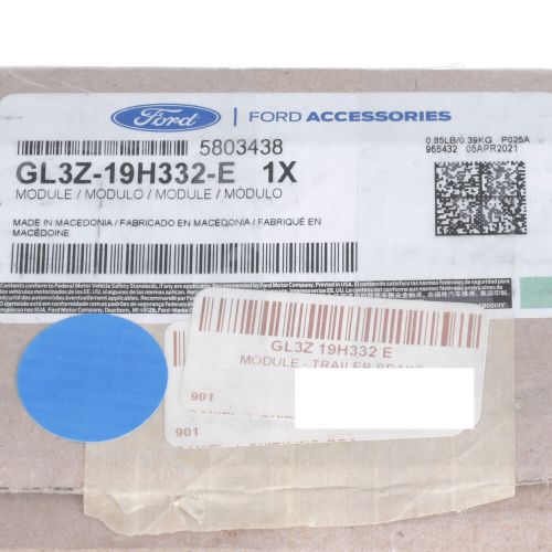 Oem new ford super duty 2020-2022 trailer brake control module gl3z-19h332-e