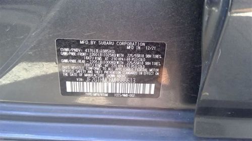 Passenger quarter glass with privacy tint fits 18-19 xv crosstrek 94961