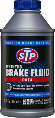 Stp synthetic brake fluid, dot 4 fluid protects systems, abs,...