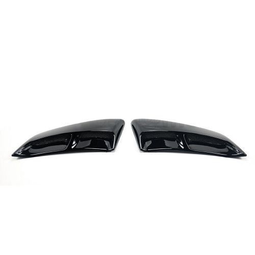 Rear fender panel side body flare scoops for ford mustang 2015-2023 glossy black