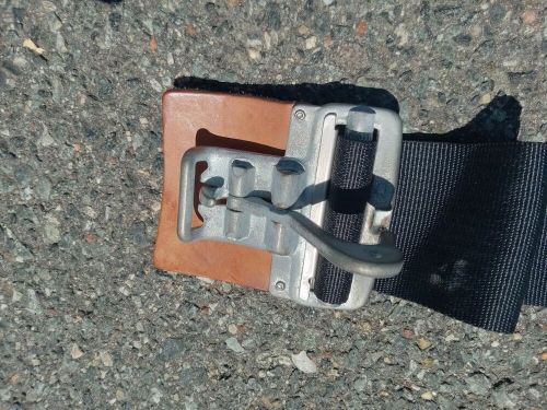 Simpson auto professional racing harness leather latch/link pull down strap nice