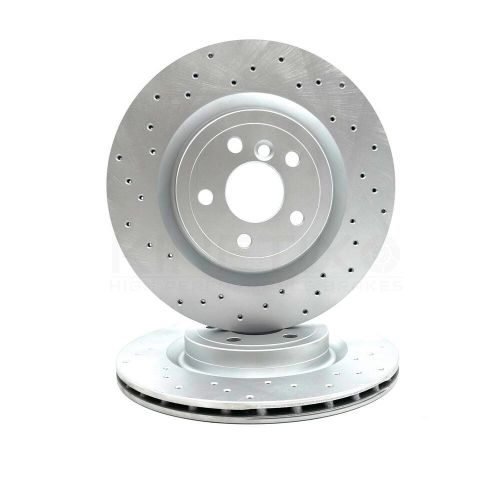 For jaguar xe 2.0 p250i r dynamic x760 drilled rear brake discs textar pads 325m