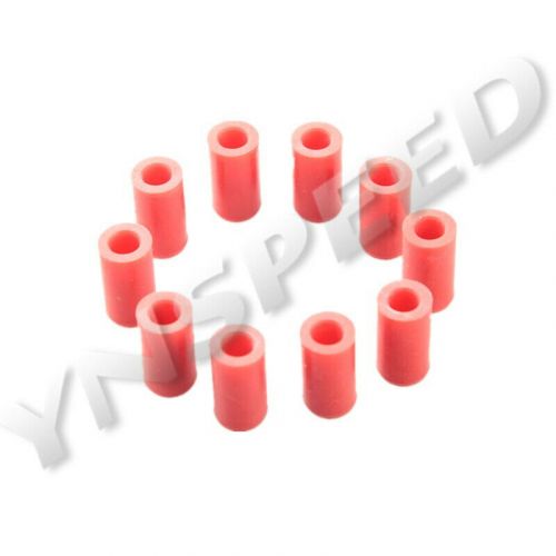 10pcs silicone blanking cap intake vacuum hose end bung plug 8mm 5/16&#034; red