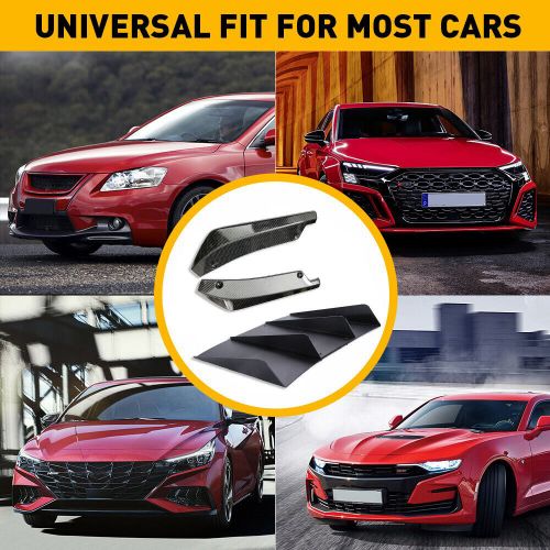 Shark fin rear diffuser bumper fin spoiler lip splitter &amp; carbon fiber rear spat