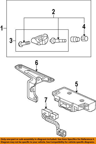 Honda oem 06421-scv-a00 tire pressure sensor/part