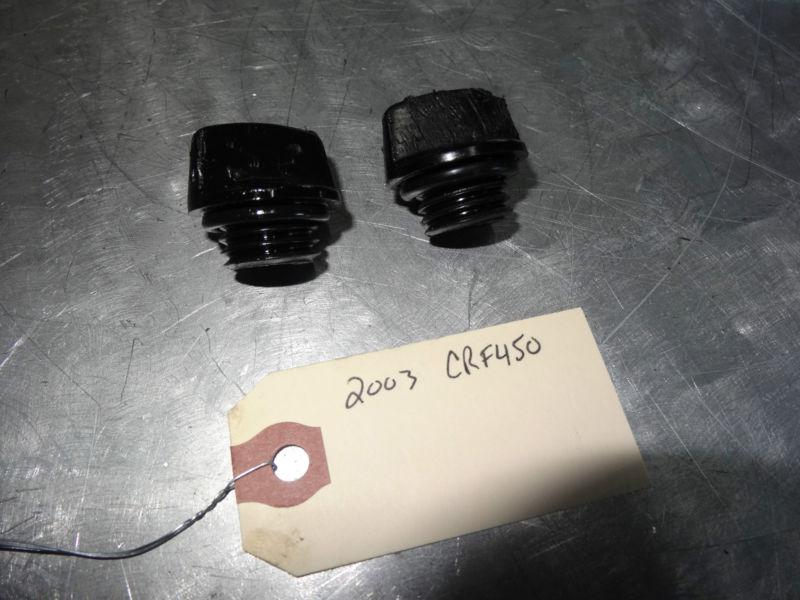 2003 crf450 stock oem oil fill plugs crf 450 motor 03 bin4