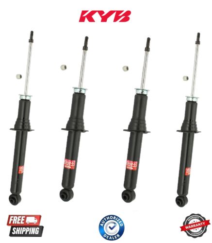 Set of 2 front and 2 rear shock absorbers kit kyb excel-g for lexus ls400 95-00