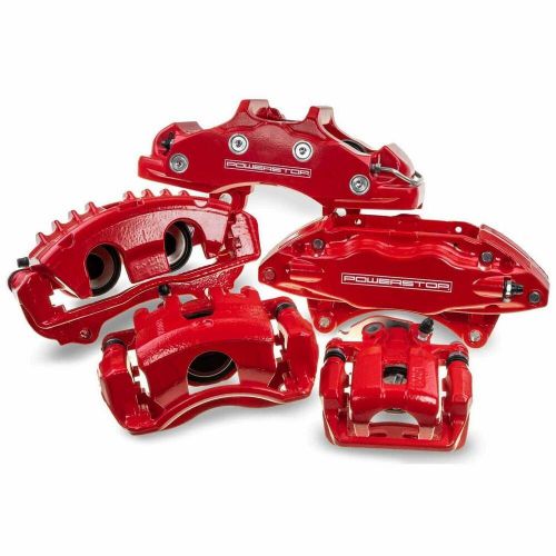 Powerstop red powder coated calipers fits 1999-2002 ford f-150