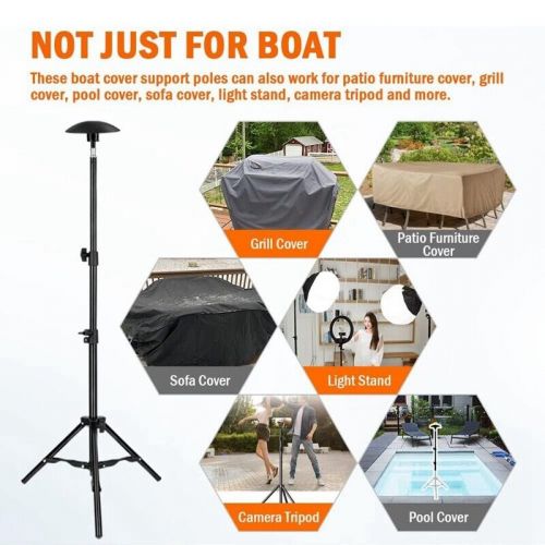 Boat cover support rod adjustable support rod telescopic support system for6119