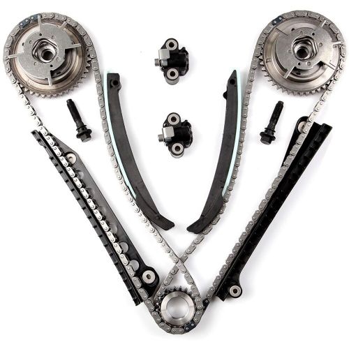 Timing chain kit water pump head gasket set for 05-06 ford f-250 super duty 5.4l