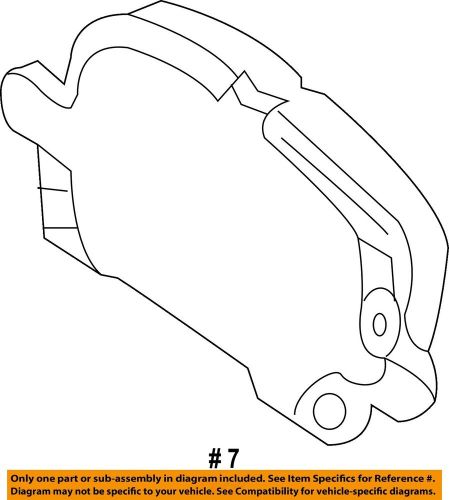 Gm oem brake pads 84233325