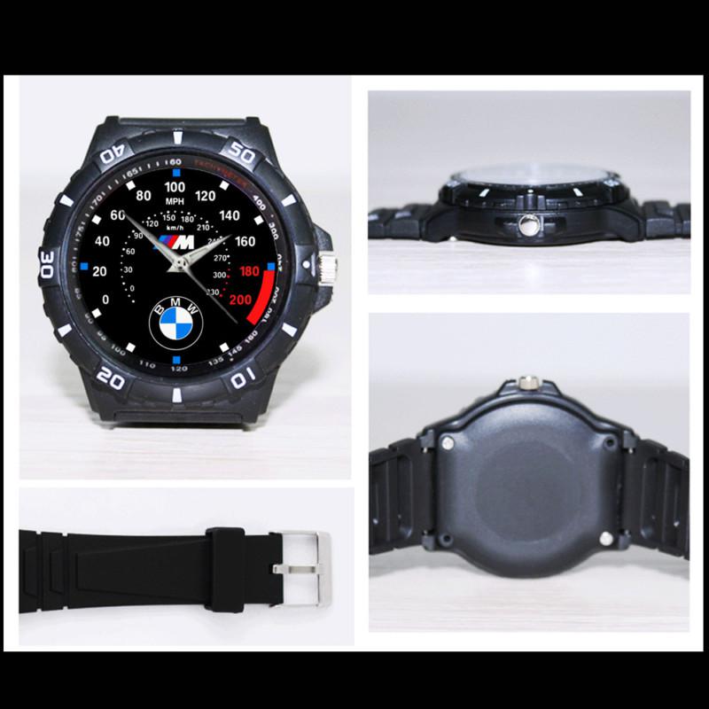 -hot- bmw m5 series speedometer style custom black sport quartz watch